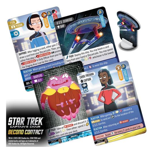 Star Trek: Captain's Chair Kartenspiel Second Contact *Englische Version* - Smalltinytoystore