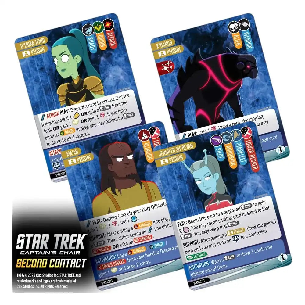 Star Trek: Captain's Chair Kartenspiel Second Contact *Englische Version* - Smalltinytoystore