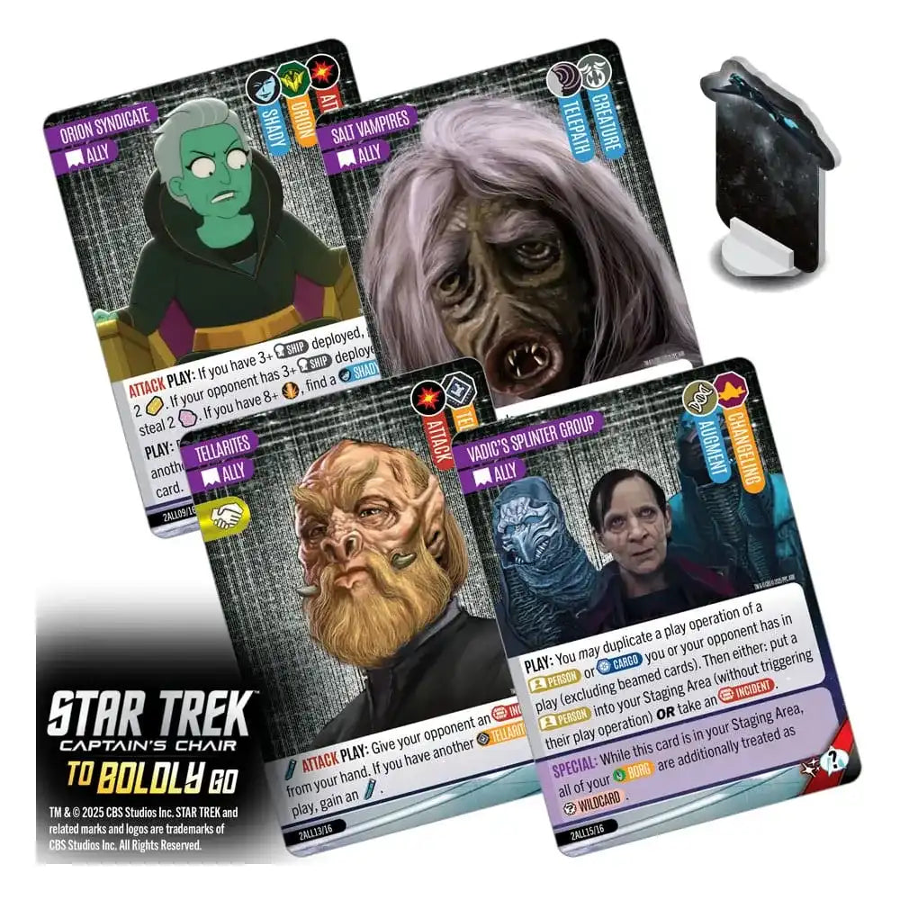 Star Trek: Captain's Chair Kartenspiel To Boldly Go *Englische Version* - Smalltinytoystore