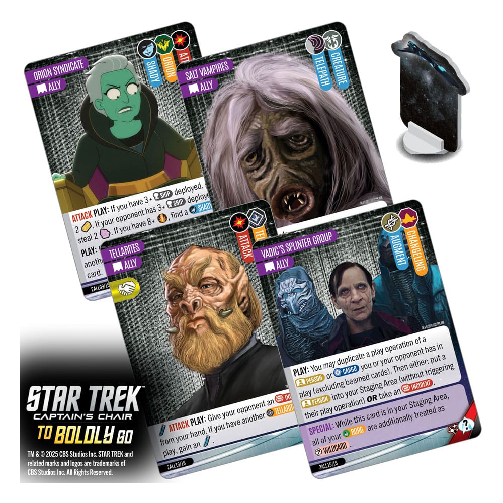 Star Trek: Captain's Chair Kartenspiel To Boldly Go *Englische Version* - Smalltinytoystore