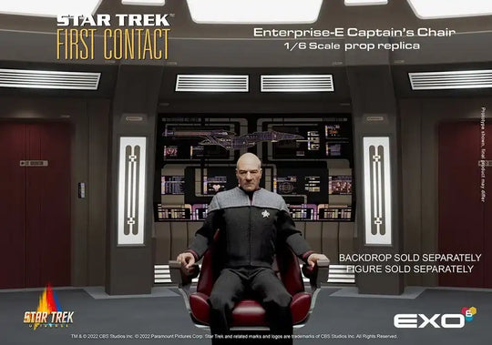 Star Trek: Der erste Kontakt Replik 1/6 Enterprise-E Captain's Chair 15 cm - Smalltinytoystore