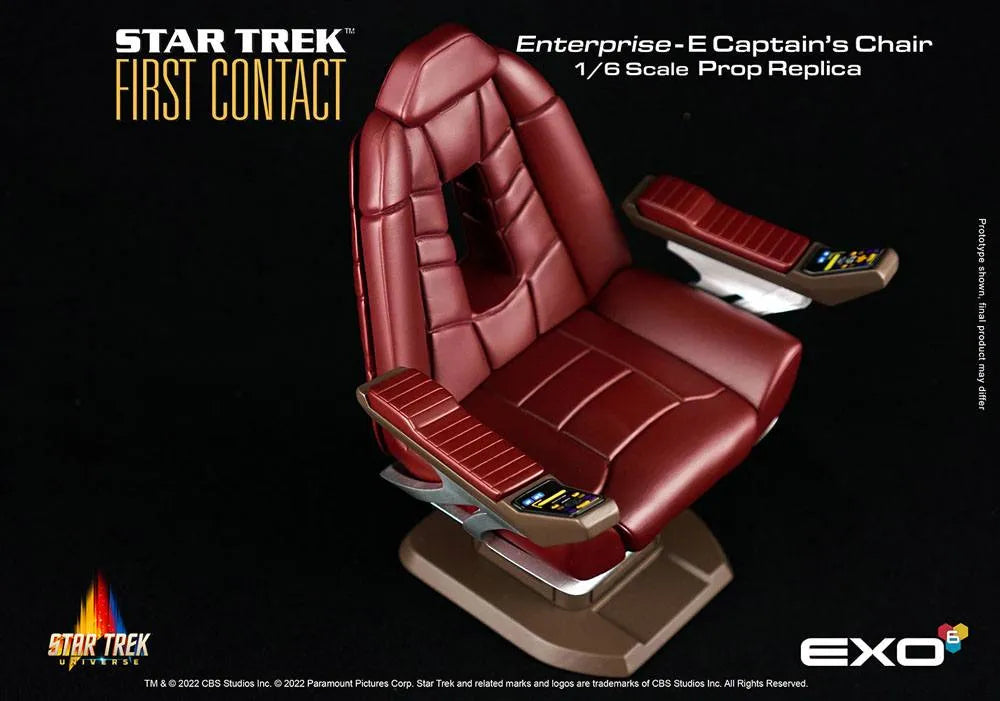 Star Trek: Der erste Kontakt Replik 1/6 Enterprise-E Captain's Chair 15 cm - Smalltinytoystore