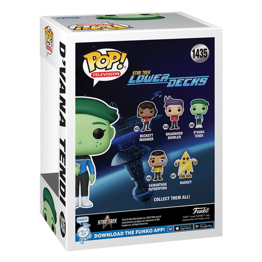 Star Trek Lower Decks POP! TV Vinyl Figur D'Vana 9 cm - Smalltinytoystore