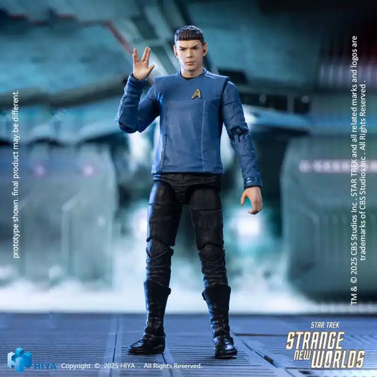 Star Trek Strange New Worlds Exquisite Mini Series Actionfigur 1/18 Spock 11 cm - Smalltinytoystore