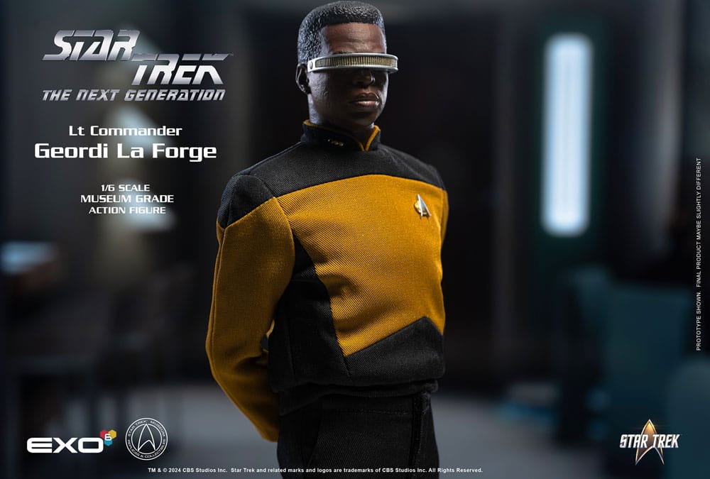 Star Trek: The Next Generation Actionfigur 1/6 Lt. Commander Geordi La Forge (Essentials Version) 28 cm - Smalltinytoystore