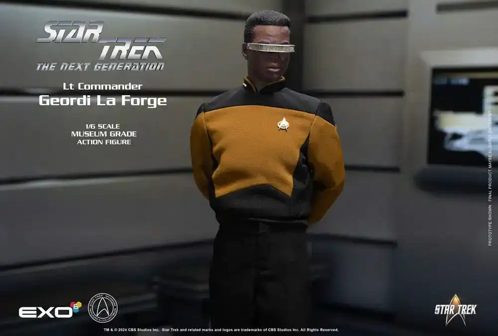 Star Trek: The Next Generation Actionfigur 1/6 Lt. Commander Geordi La Forge (Essentials Version) 28 cm - Smalltinytoystore