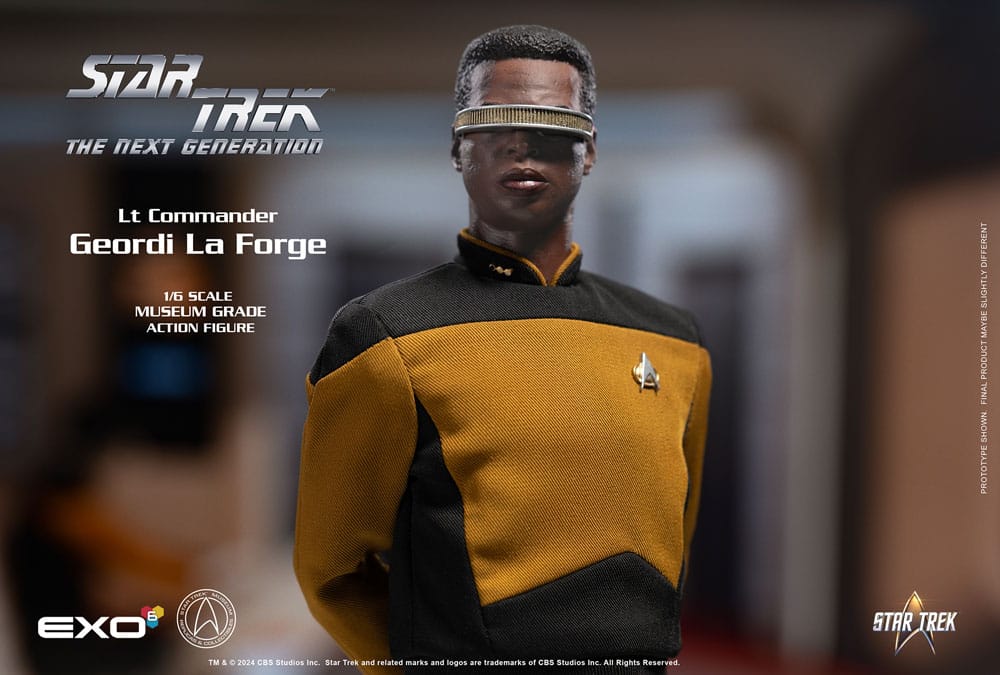 Star Trek: The Next Generation Actionfigur 1/6 Lt. Commander Geordi La Forge (Essentials Version) 28 cm - Smalltinytoystore