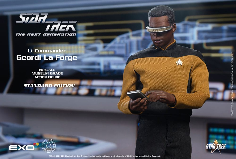 Star Trek: The Next Generation Actionfigur 1/6 Lt. Commander Geordi La Forge (Standard Version) 28 cm - Smalltinytoystore