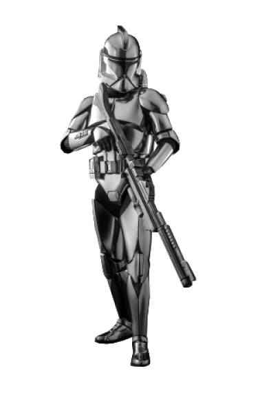 Star Wars 1/6 Clone Trooper (Chrome Version) 30 cm - Smalltinytoystore