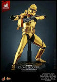 Star Wars 1/6 Clone Trooper (Gold Chrome Version) Exclusive HOT TOYS - Smalltinytoystore