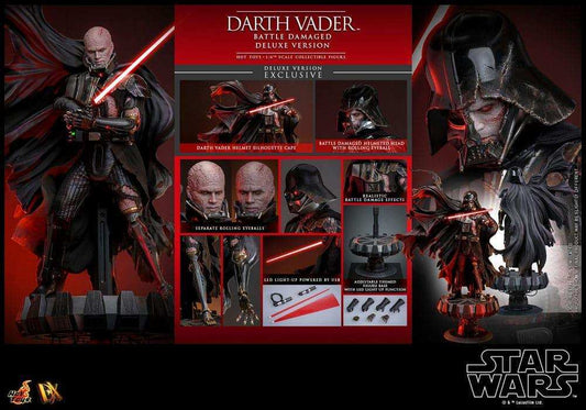 Star Wars 1/6 Darth Vader (Battle Damaged) Deluxe Version HOT TOYS - Smalltinytoystore