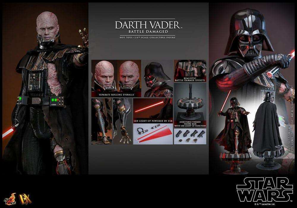 Star Wars 1/6 Darth Vader (Battle Damaged) HOT TOYS - Smalltinytoystore