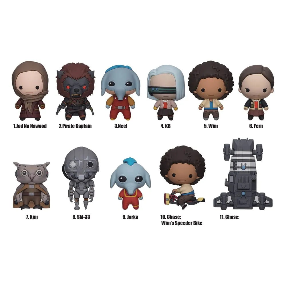 Star Wars 3D PVC-Taschenanhänger Skeleton Crew Display (24) - Smalltinytoystore