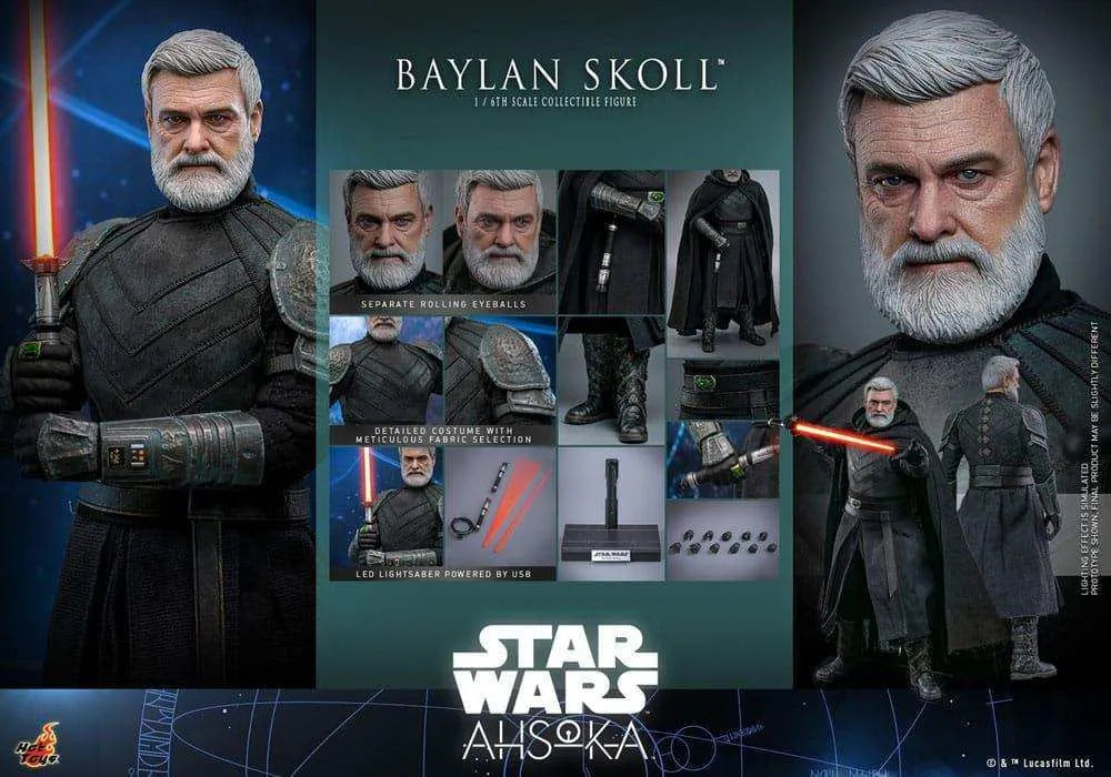 Star Wars Ahsoka Actionfigur 1/6 Baylan Skoll 32 cm HOT TOYS - Smalltinytoystore