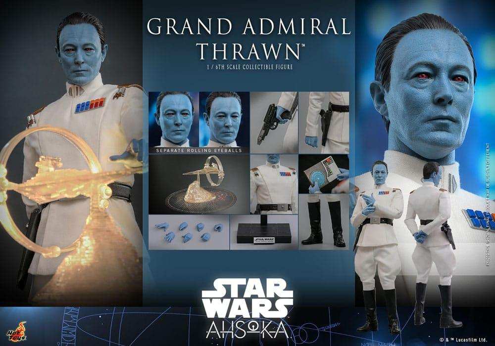 Star Wars Ahsoka Actionfigur 1/6 Grand Admiral Thrawn 32 cm - Smalltinytoystore