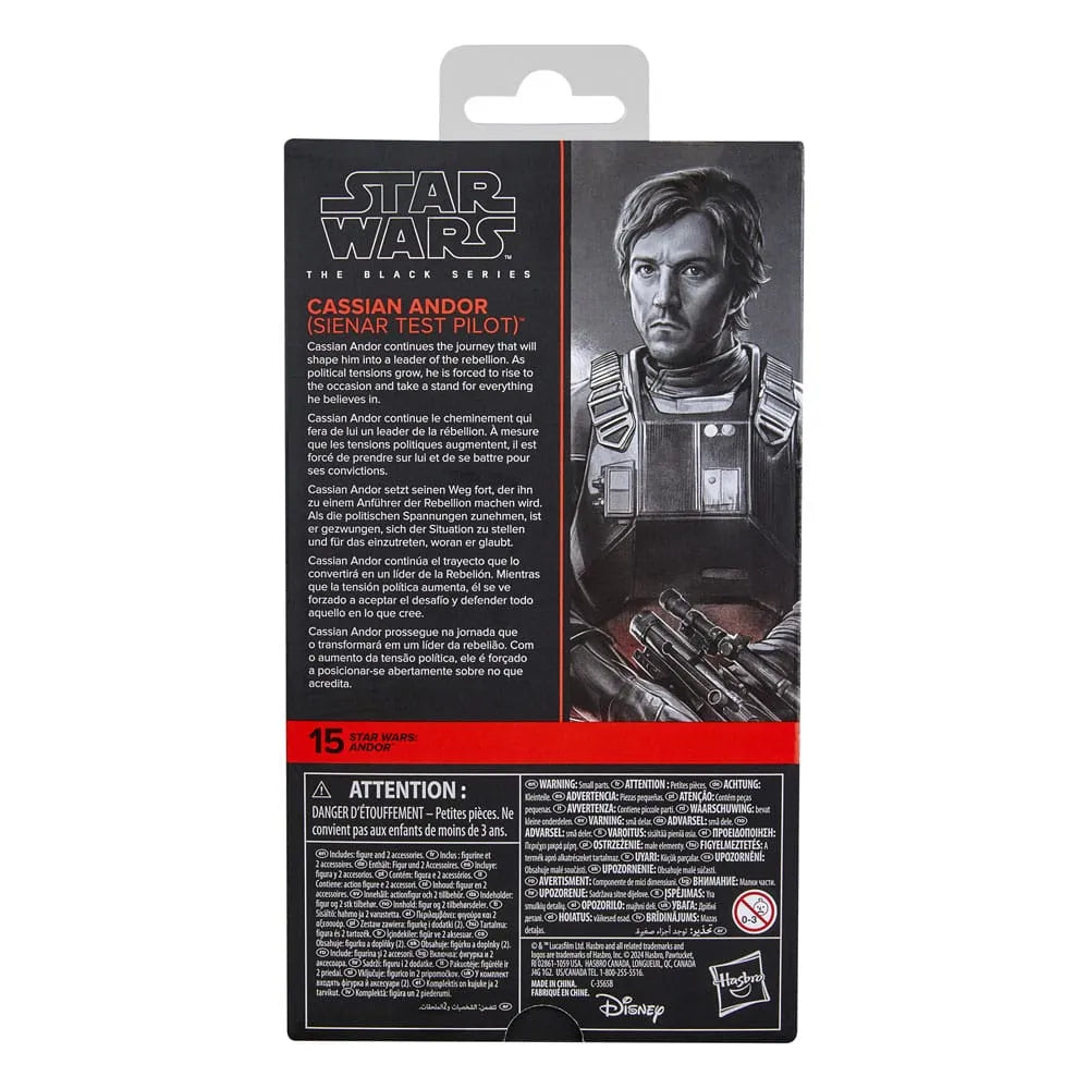 Star Wars: Andor Black Series Actionfigur Cassian Andor (Sienar Test Pilot) 15 cm - Smalltinytoystore