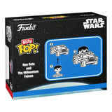 Star Wars Bitty POP! Rides Vinyl Figur Display Han Solo w/Millenium Falcon 2,5 cm - Smalltinytoystore