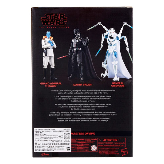 Star Wars Black Series Actionfiguren 3er-Pack Masters of Evil 15 cm - Smalltinytoystore