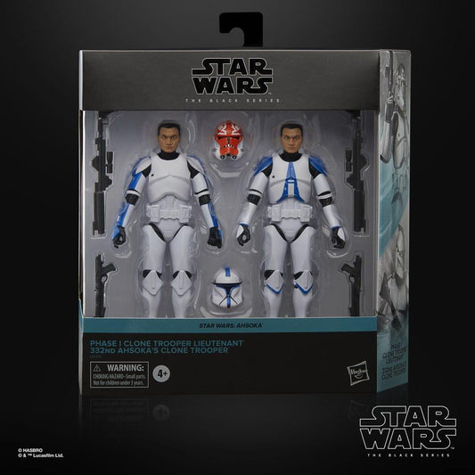 Star Wars Black Series Ahsoka 2er-Pack Phase I Clone Trooper Lieutenant & 332nd 15 cm - Smalltinytoystore