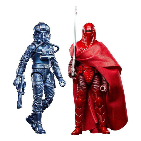 Star Wars Black Series Episode VI Carbonized 2er-Pack Emperor's Royal Guard & TIE Fighter Pilot Exclusive 15 cm - Smalltinytoystore