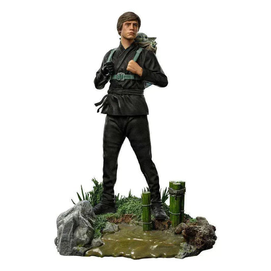 Star Wars Book of Boba Fett Art Scale Statue 1/10 Luke Skywalker & Grogu Training 20 cm - Smalltinytoystore