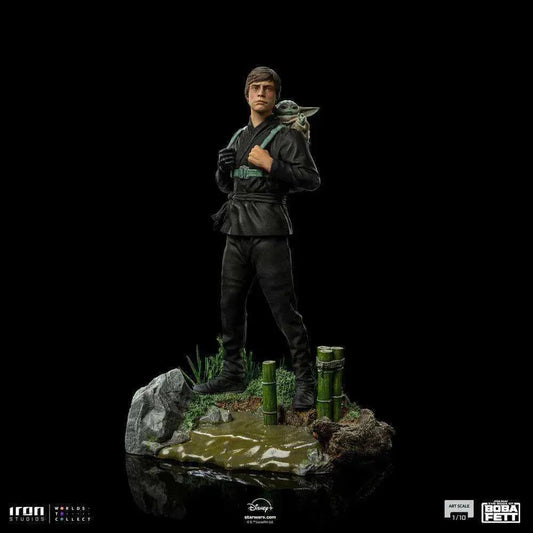 Star Wars Book of Boba Fett Art Scale Statue 1/10 Luke Skywalker & Grogu Training 20 cm - Smalltinytoystore