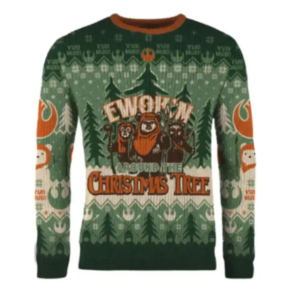 Star Wars Christmas Pullover Ewok'n around the Christmas Tree  Größe L