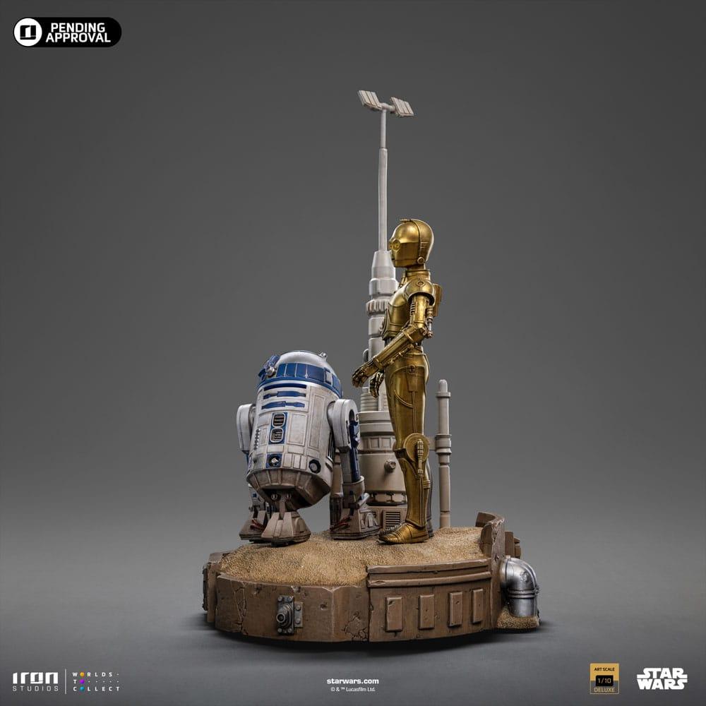 Star Wars Deluxe Art Scale Statue 1/10 C-3PO & R2D2 31 cm - Smalltinytoystore