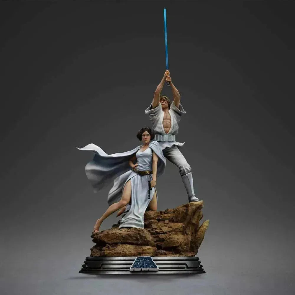 Star Wars Deluxe Art Scale Statue 1/10 Luke and Leia 41 cm - Smalltinytoystore