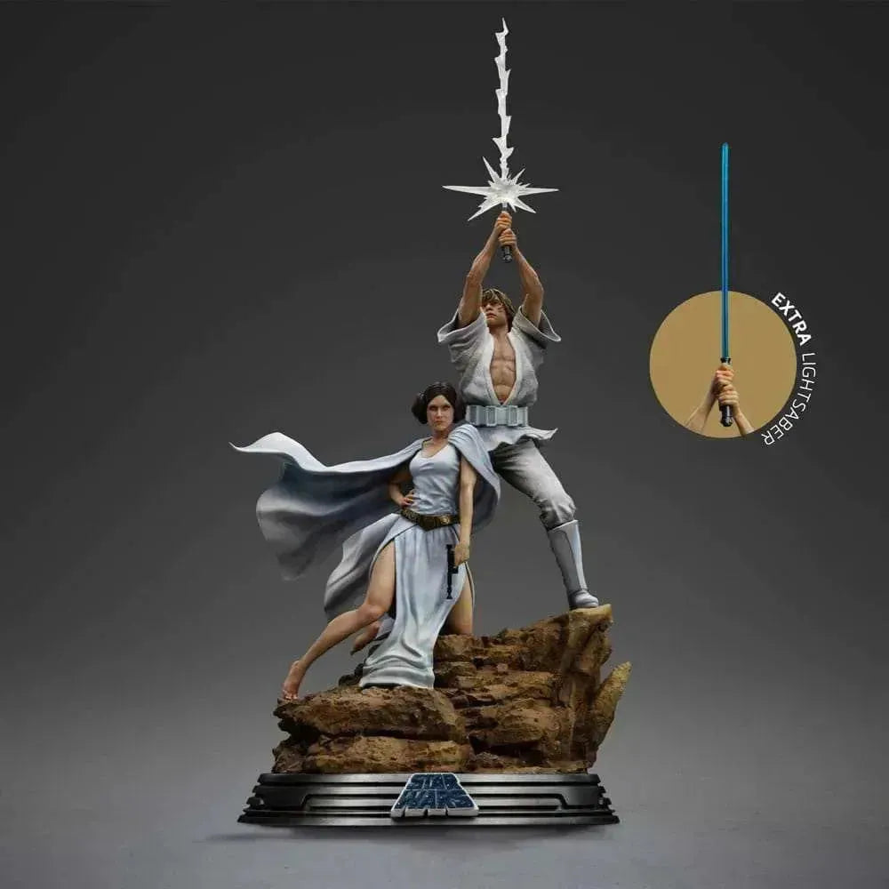 Star Wars Deluxe Art Scale Statue 1/10 Luke and Leia 41 cm - Smalltinytoystore