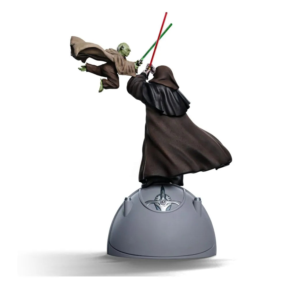 Star Wars Deluxe Art Scale Statue 1/10 Yoda vs Emperor Palpatine (CCXP Exclusive 2024) 31 cm - Smalltinytoystore
