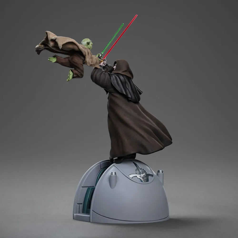 Star Wars Deluxe Art Scale Statue 1/10 Yoda vs Emperor Palpatine (CCXP Exclusive 2024) 31 cm - Smalltinytoystore