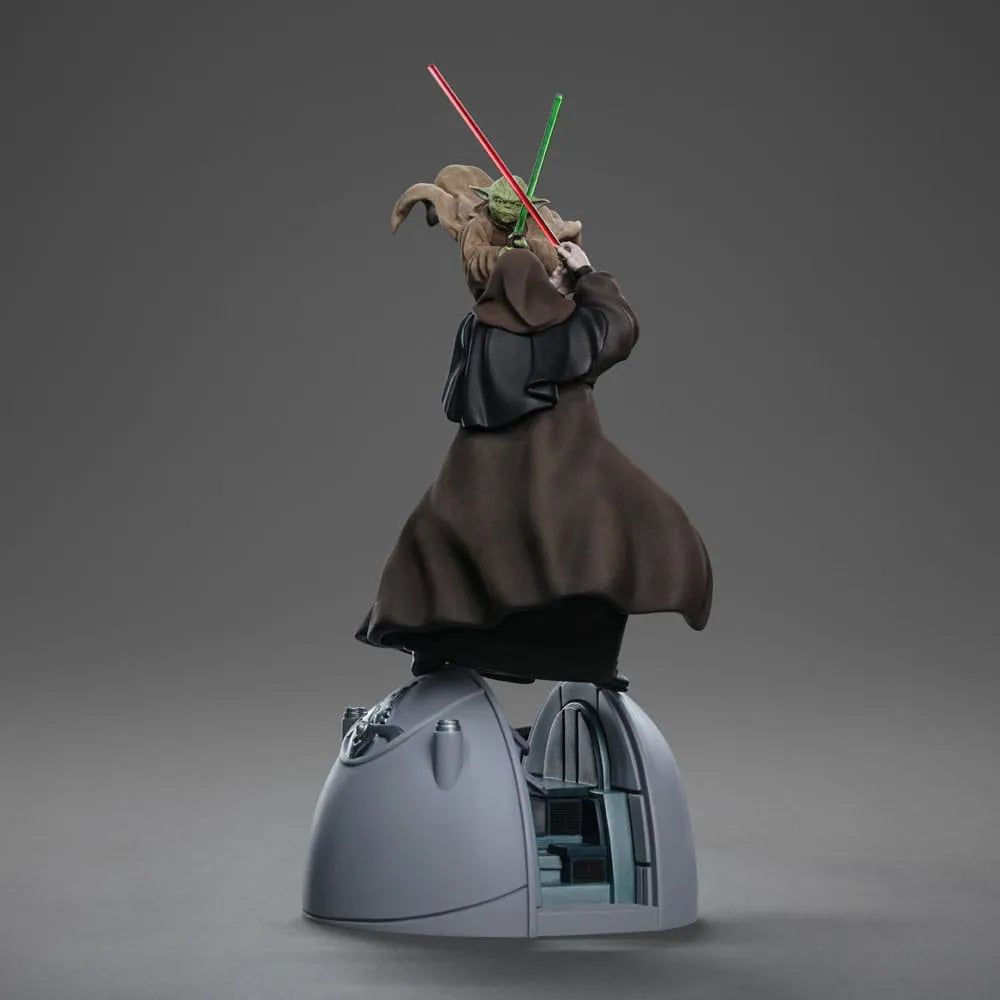 Star Wars Deluxe Art Scale Statue 1/10 Yoda vs Emperor Palpatine (CCXP Exclusive 2024) 31 cm - Smalltinytoystore