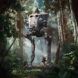 Star Wars Demi Art Scale Statue 1/20 AT-ST and Chewbacca 53 cm - Smalltinytoystore
