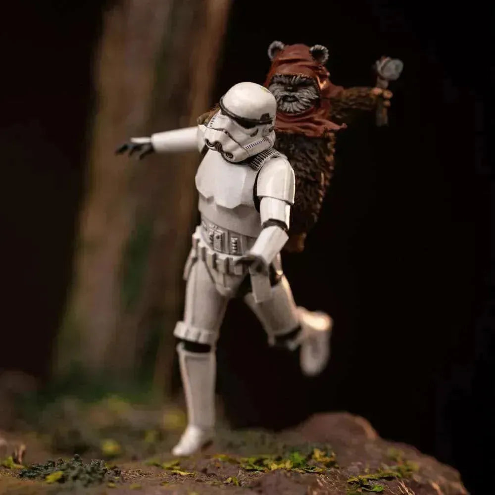 Star Wars Demi Art Scale Statue 1/20 AT-ST and Chewbacca 53 cm - Smalltinytoystore