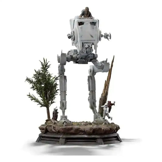 Star Wars Demi Art Scale Statue 1/20 AT-ST and Chewbacca 53 cm - Smalltinytoystore