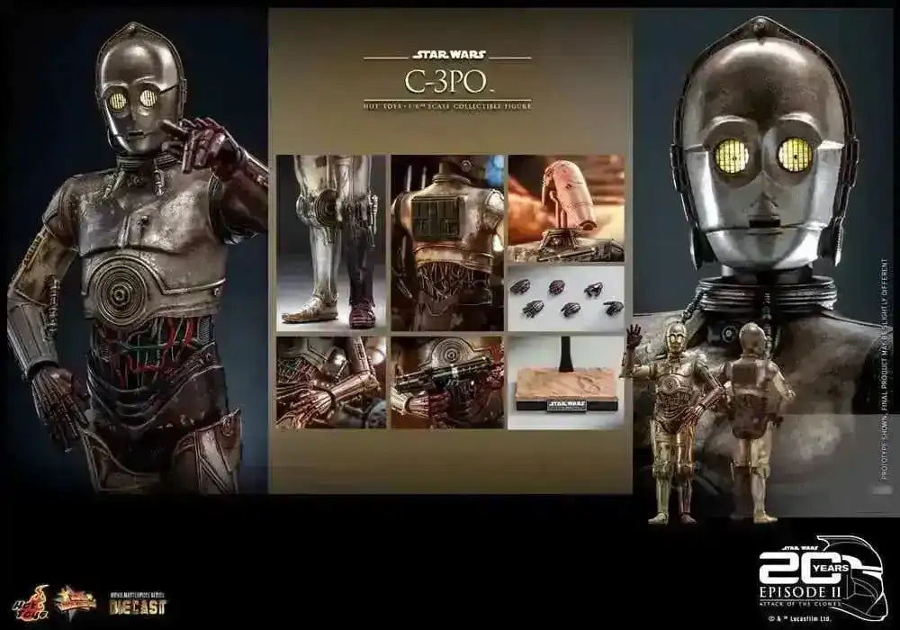 Star Wars Episode II 1/6 C-3PO 29 cm HOT TOYS - Smalltinytoystore