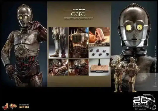 Star Wars Episode II 1/6 C-3PO 29 cm HOT TOYS - Smalltinytoystore