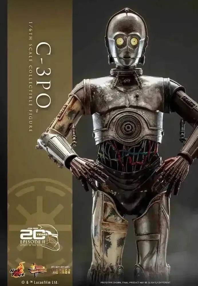 Star Wars Episode II 1/6 C-3PO 29 cm HOT TOYS - Smalltinytoystore