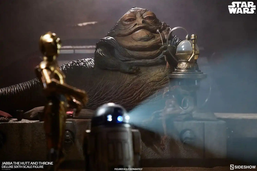 Star Wars Episode VI Actionfigur 1/6 Jabba the Hutt & Throne Deluxe 34 cm - Smalltinytoystore