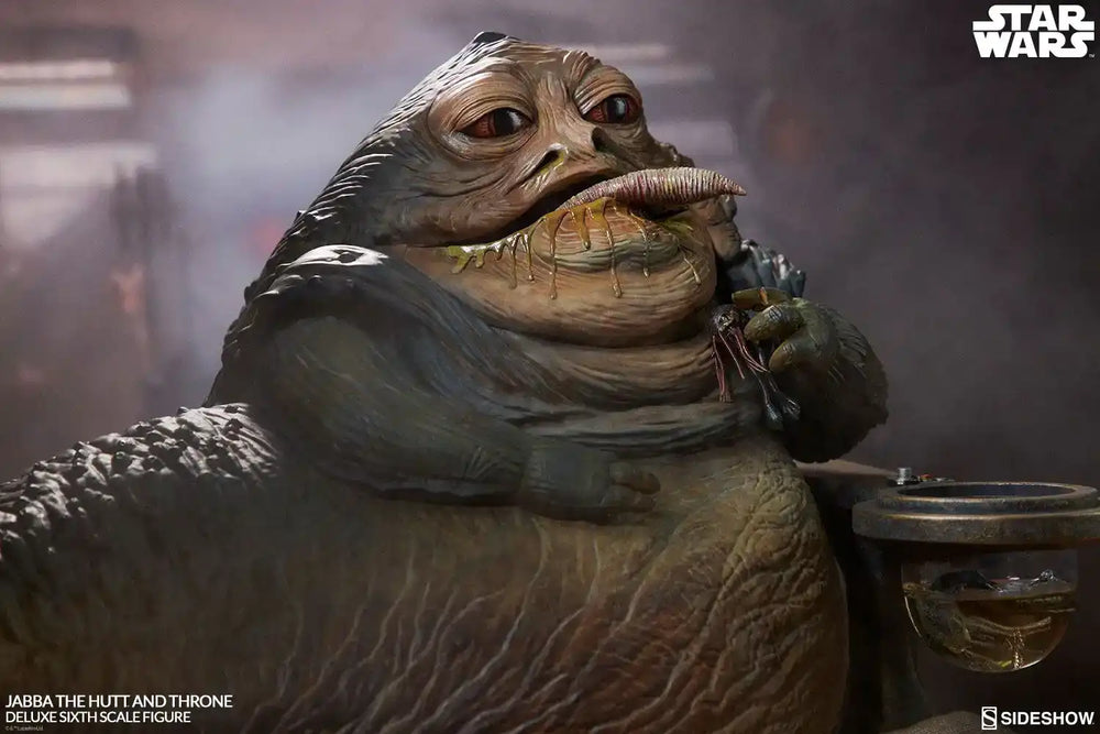 Star Wars Episode VI Actionfigur 1/6 Jabba the Hutt & Throne Deluxe 34 cm - Smalltinytoystore