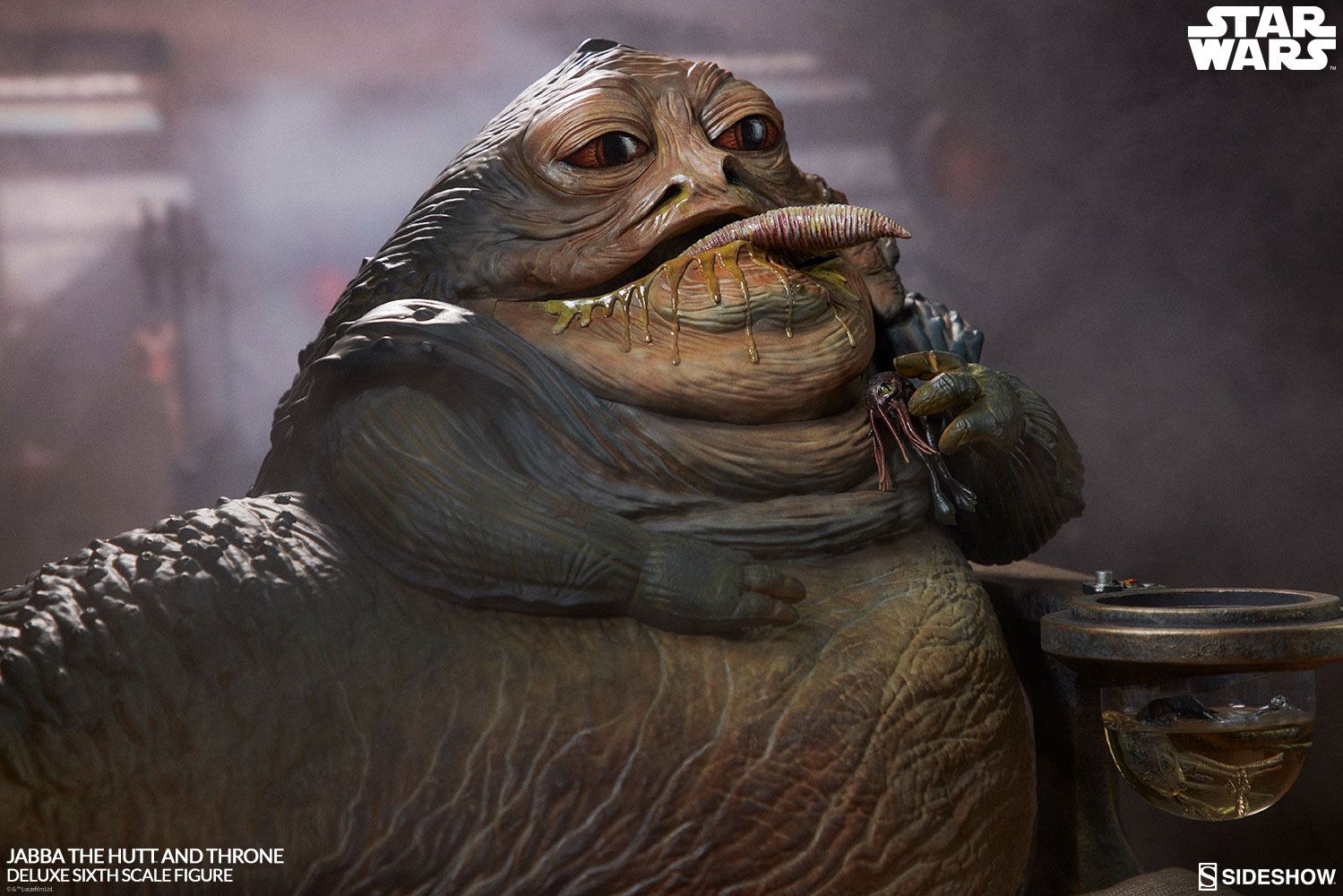 Star Wars Episode VI Actionfigur 1/6 Jabba the Hutt & Throne Deluxe 34 cm - Smalltinytoystore