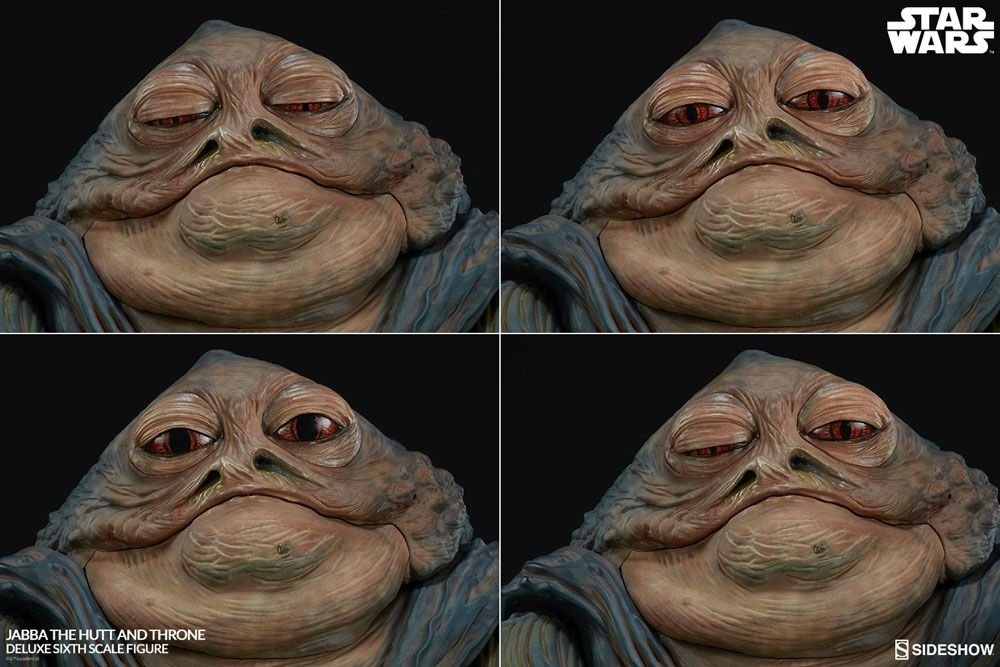 Star Wars Episode VI Actionfigur 1/6 Jabba the Hutt & Throne Deluxe 34 cm - Smalltinytoystore