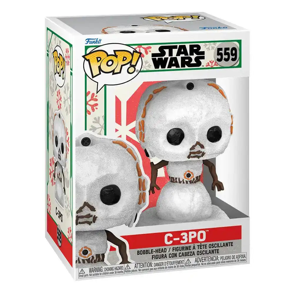 Star Wars Holiday 2022 POP! Heroes Vinyl Figur C-3PO 9 cm - Smalltinytoystore