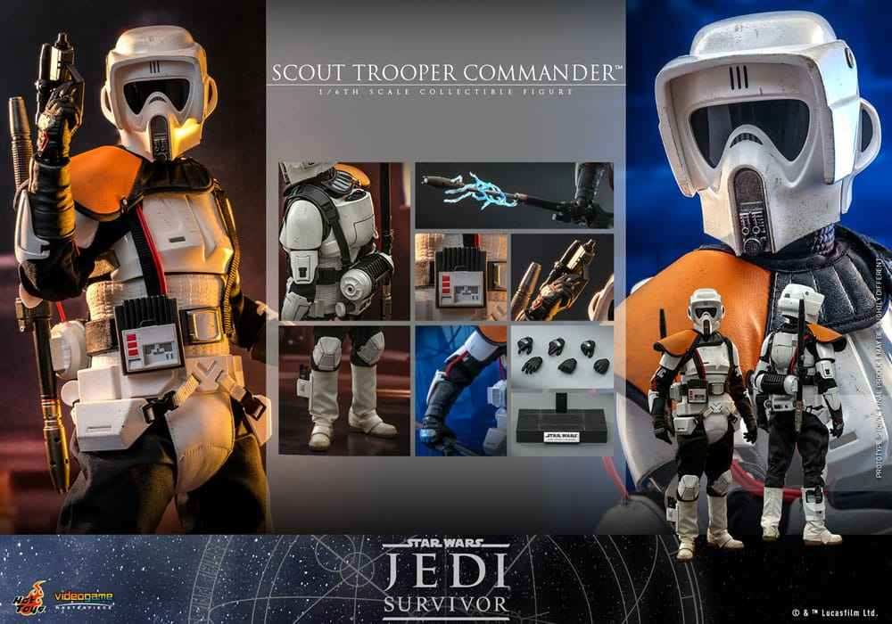 Star Wars Jedi Survivor Videogame Masterpiece 1/6 Scout Trooper Commander 30 cm - Smalltinytoystore