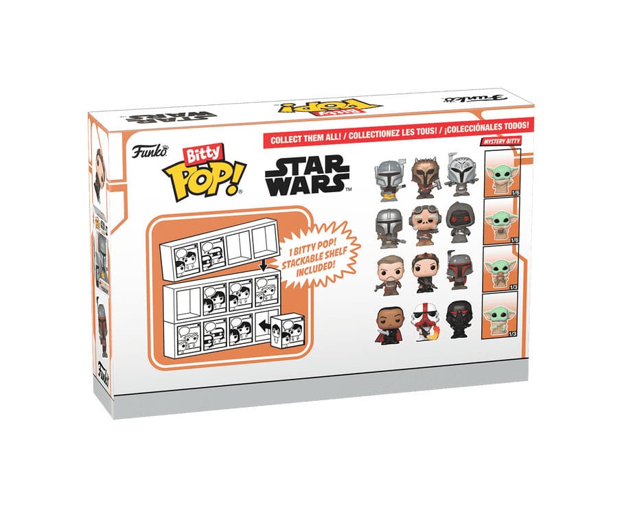 Star Wars: Mandalorian Bitty POP! Vinyl Figuren 4er-Pack Mandalorian 2,5 cm - Smalltinytoystore
