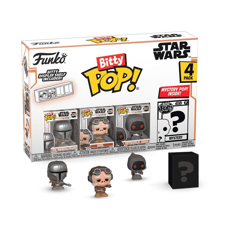 Star Wars: Mandalorian Bitty POP! Vinyl Figuren 4er-Pack Mandalorian 2,5 cm - Smalltinytoystore