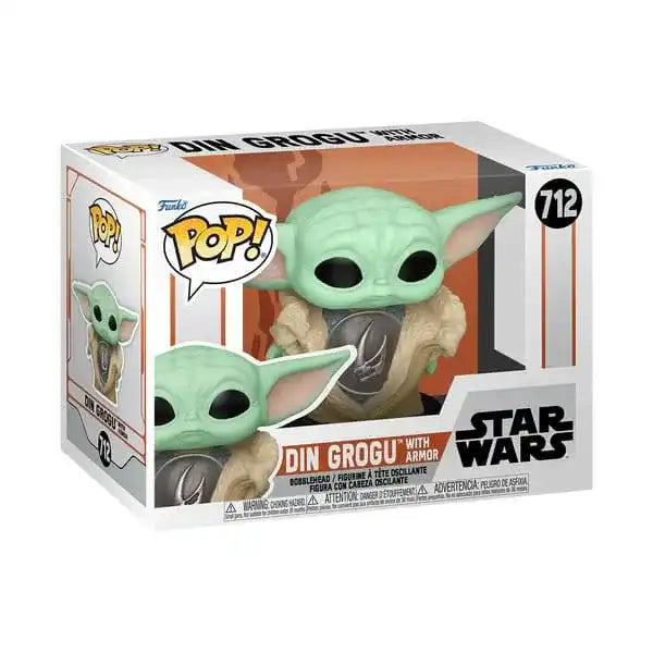 Star Wars: Mandalorian POP! Vinyl Figur Grogu(Armor) 9 cm - Smalltinytoystore