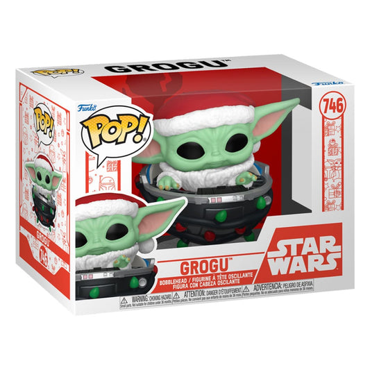 Star Wars: Mandalorian POP! Vinyl Figur Holiday Grogu Pram 9 cm - Smalltinytoystore