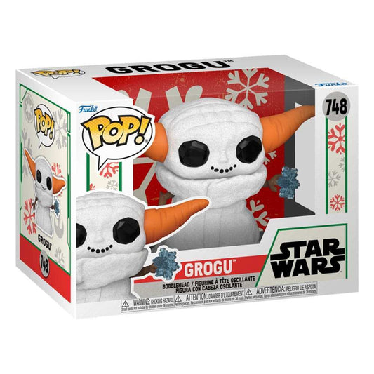 Star Wars: Mandalorian POP! Vinyl Figur Holiday Grogu SNWMN 9 cm - Smalltinytoystore